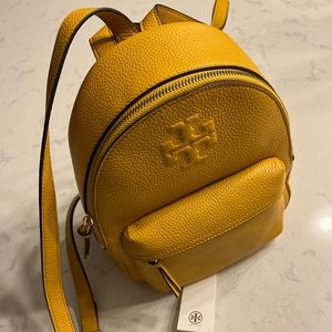 Tory Burch Thea Mini Backpack Yellow,  gently used